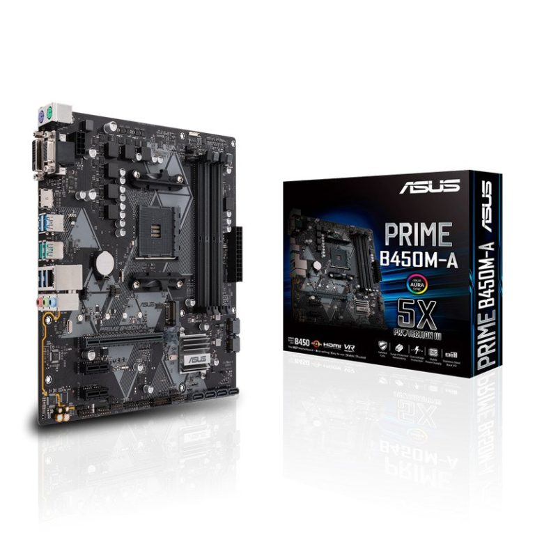 Placa Base ASUS PRIME B450M-A AMD AM4 mATX DDR4 3200 MHz, M.2, HDMI 2.0b, SATA 6 Gbps