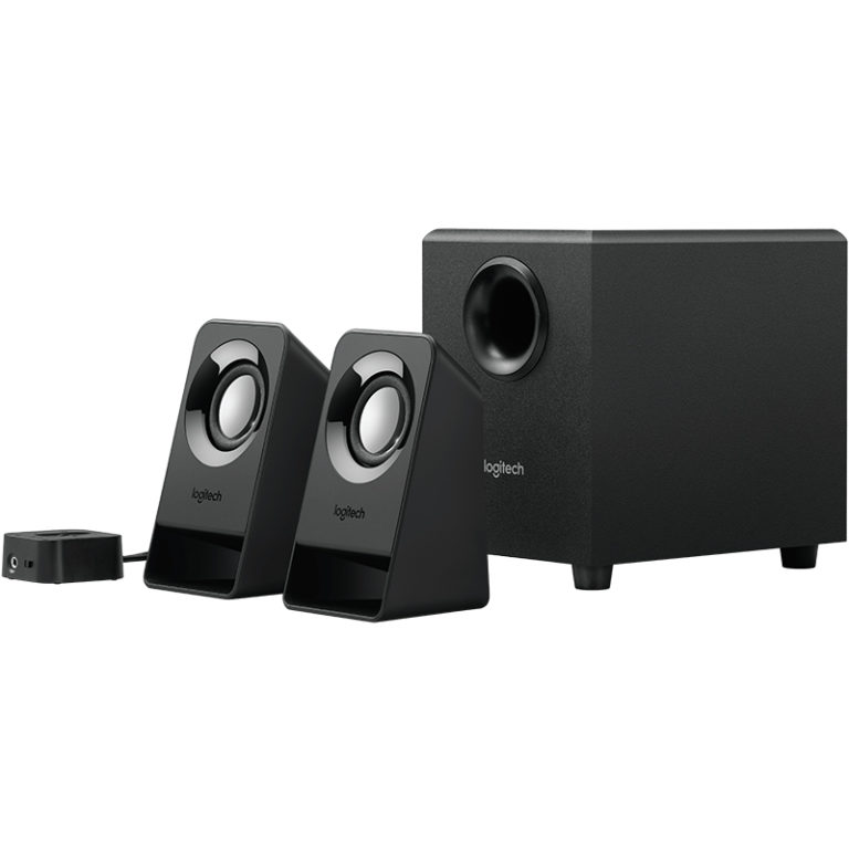 Logitech Z213 Altavoces Compactos 2.1 Usado **Membrana subwoofer hundida, no afecta a su calidad de sonido**