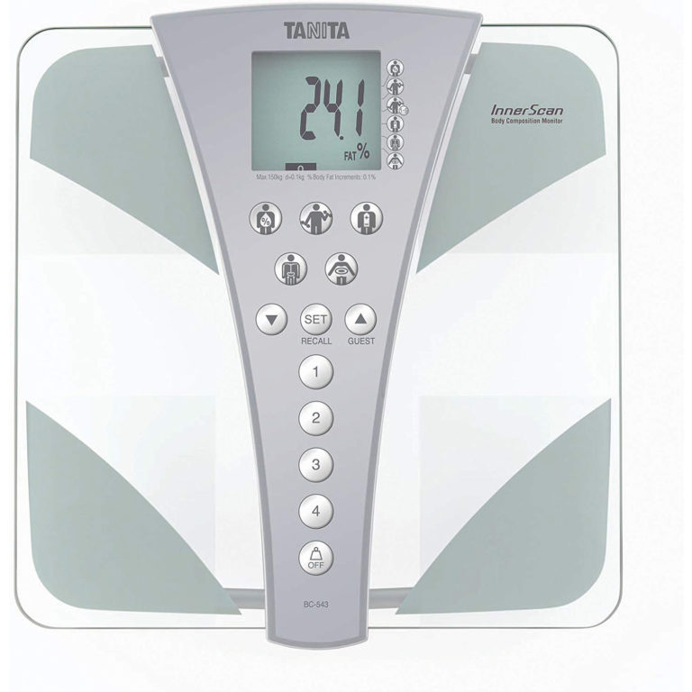 Bascula de baño Tanita BC-543 con el método de impedancia bio eléctrica