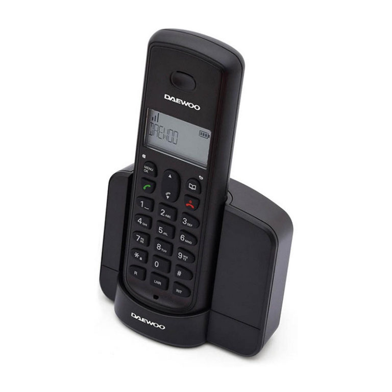 Teléfono Dect Daewoo DTD-1350 Negro