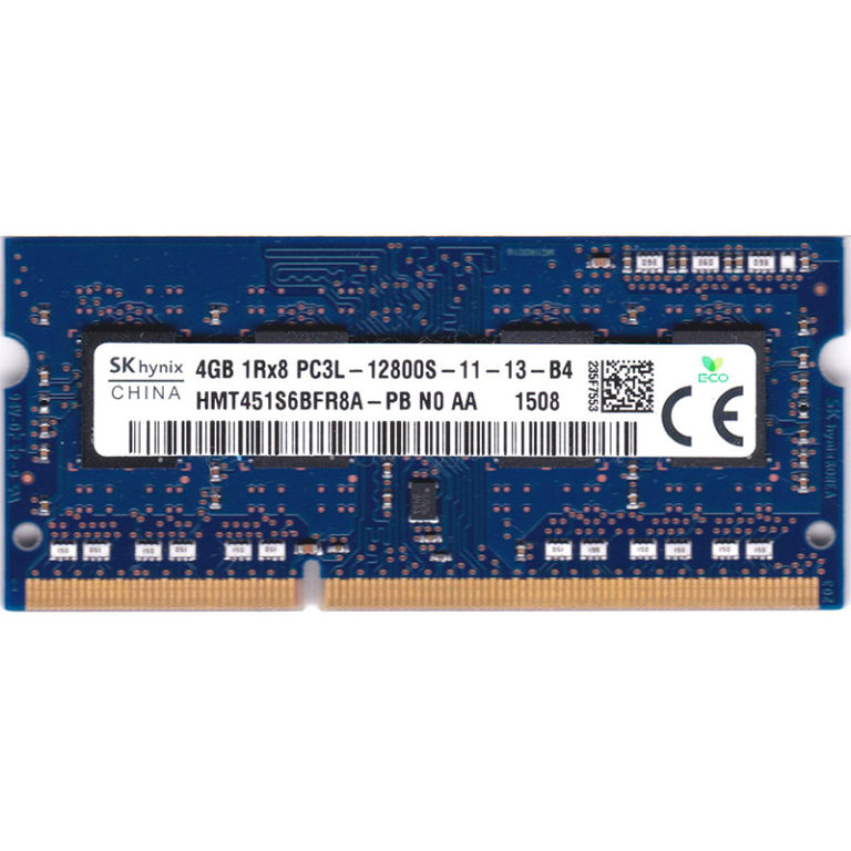 Módulo de memoria para portatiles 4GB DDR3L 1600MHz SO DIMM Hynix HMT451S6BFR8A-PB