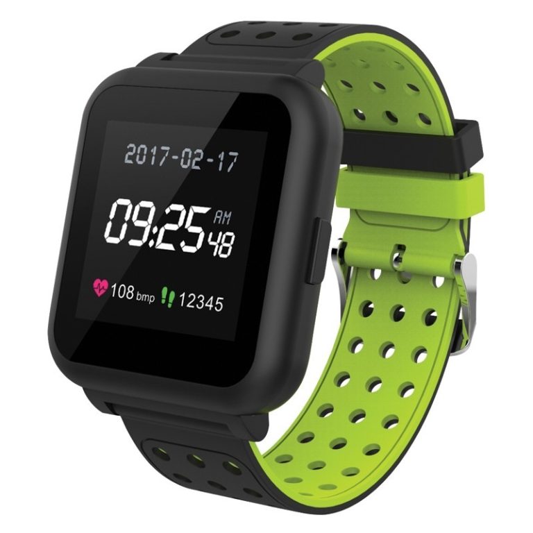 Reloj inteligente de actividad y sueño Muvit iO Trendy negro/verde