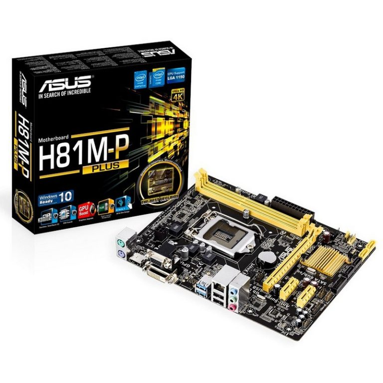 Placa Base ASUS H81M-P PLUS Intel H81, DDR3 1600/1333/1066 MHz, SATA, USB 3.0