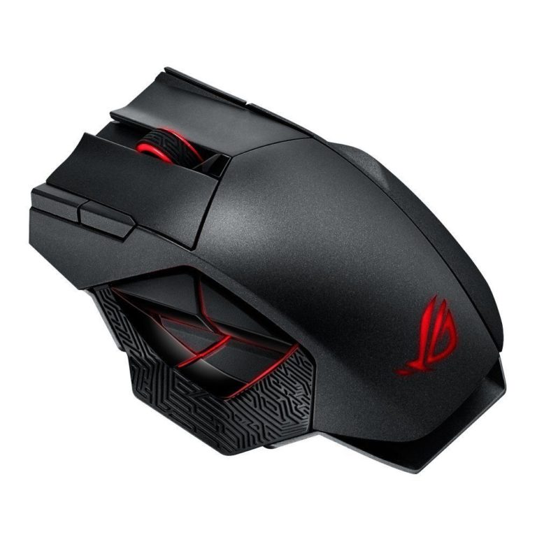 Ratón Asus ROG Spatha Gaming Pro 8200 DPI inalambrico y cable negro