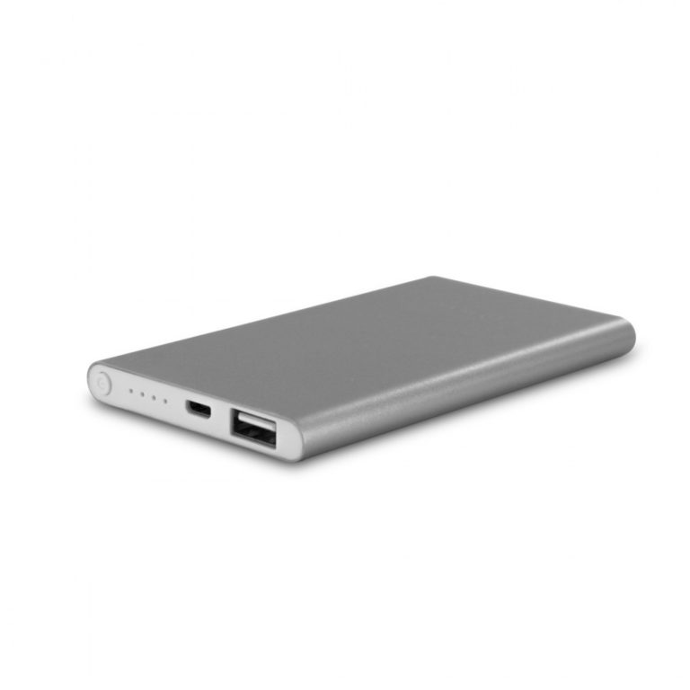 Power Bank Muvit 3000mAh MUCHP0109 USB 2A cable USB-MicroUSB plata