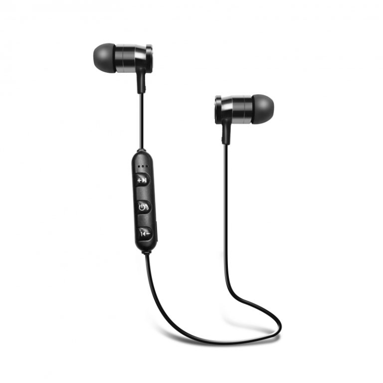 Auriculares Blaupunkt Bluetooth magnéticos color negro