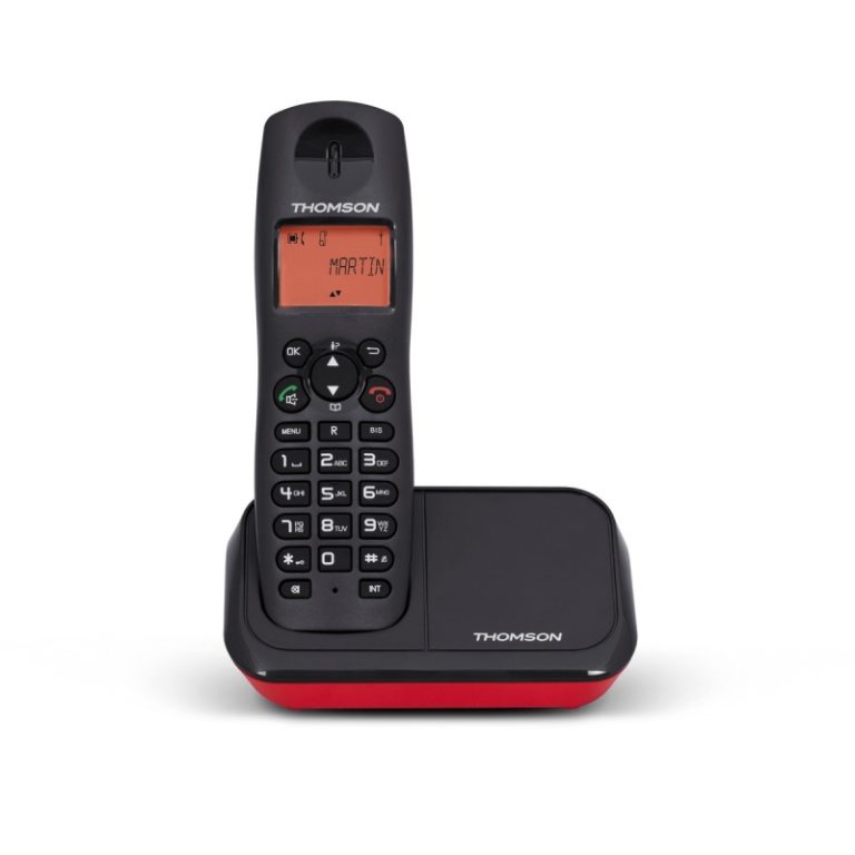 Teléfono inalámbrico Thomson Mica Plus Rojo/Negro TH-030DRD