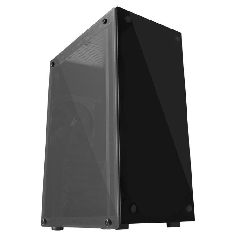 Caja de Ordenador Mars Gaming MCG Clear Cristal Templado / Negro USB 3.0