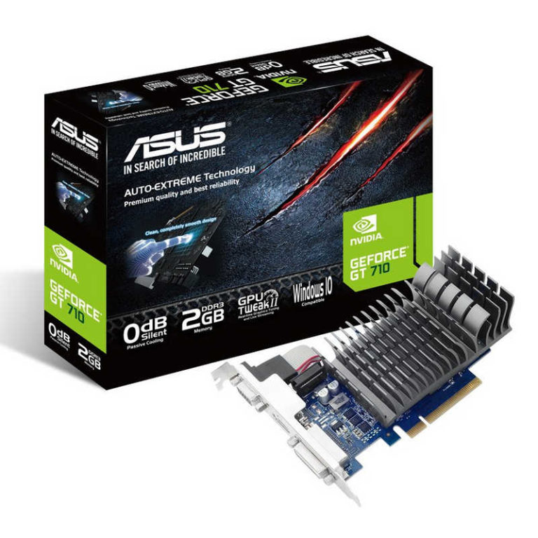 Tarjeta Gráfica ASUS GeForce GT 710 2GB GDDR3