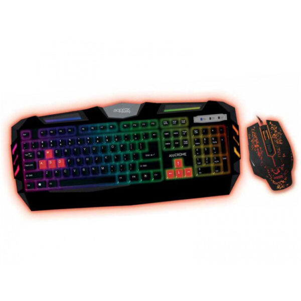 Combo Approx Gaming Crome Rainbow Teclado + Ratón Español