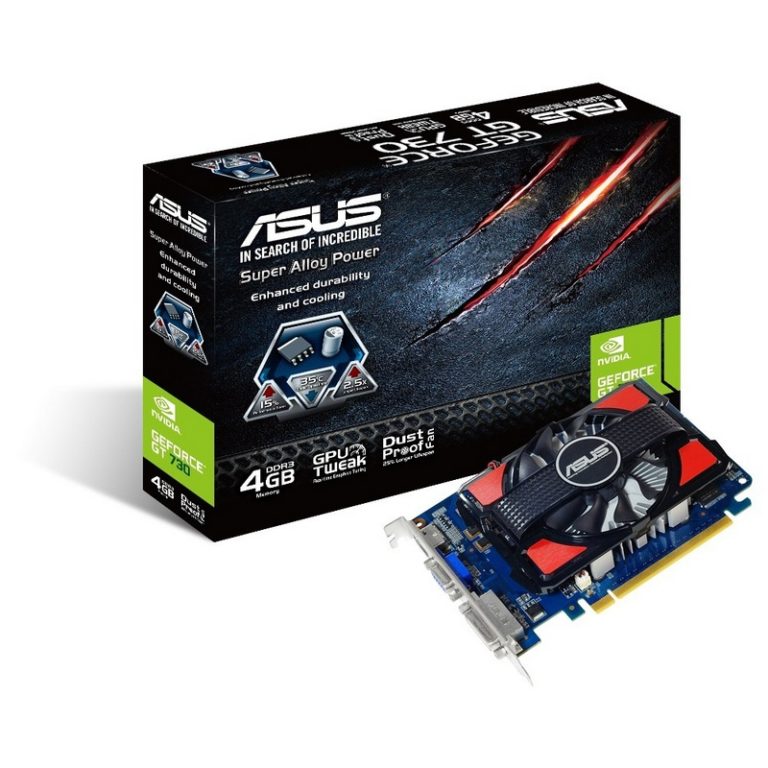 Tarjeta Gráfica ASUS GeForce GT730 4GB DDR3