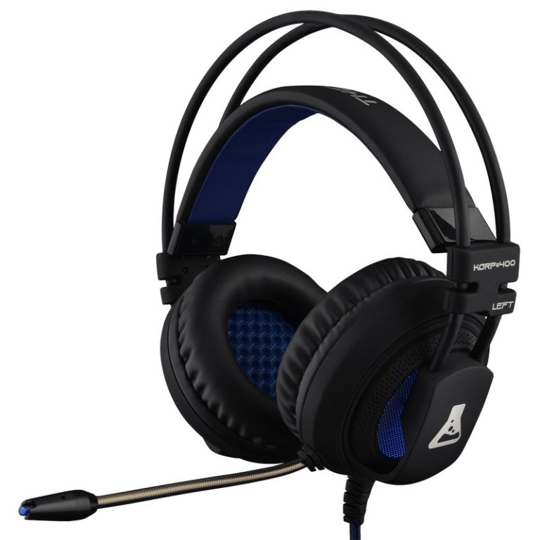 Auricular Gaming 7.1 con micrófono G-Lab Korp 400 Negro y Azul