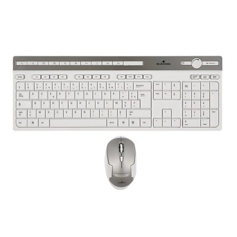 Bluestork Pack Easy III Wireless Combo Teclado + Ratón Español color Plata