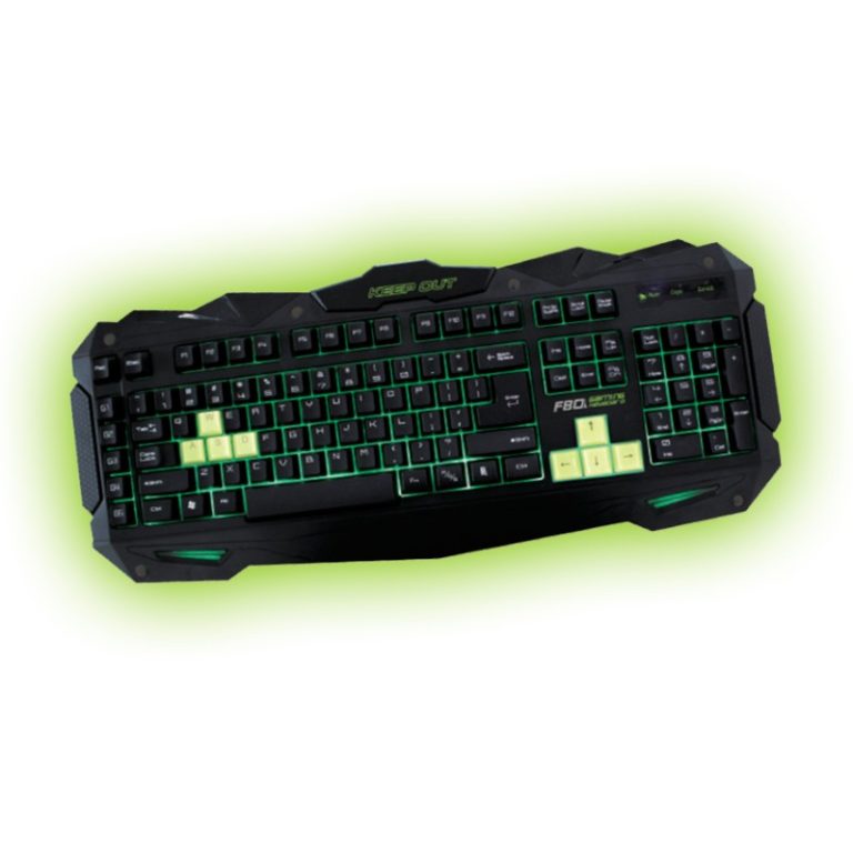 Teclado Keep Out F80S Gaming Retroiluminado USB 5 Teclas Pro