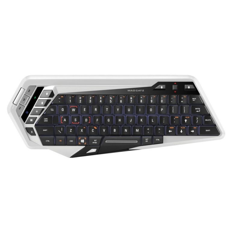 Teclado Wireless Bluetooth Mad Catz S.T.R.I.K.E. M Blanco Español (ñ)