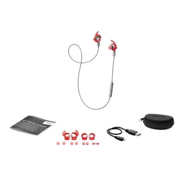 Auriculares Jabra Estéreo Sport Coach Wireless DOLBY y Acelerometro Rojo (NUEVO) - Imagen 4