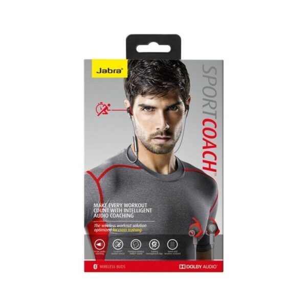 Auriculares Jabra Estéreo Sport Coach Wireless con DOLBY y Acelerometro Rojo - Imagen 4