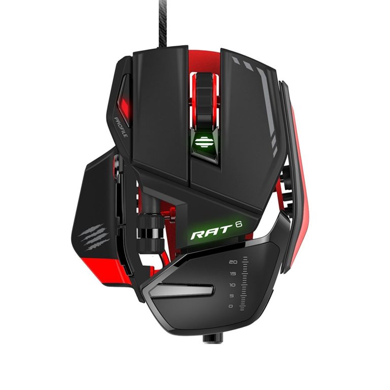 Ratón Gaming Mad Catz R.A.T. 6 8200 DPI color negro