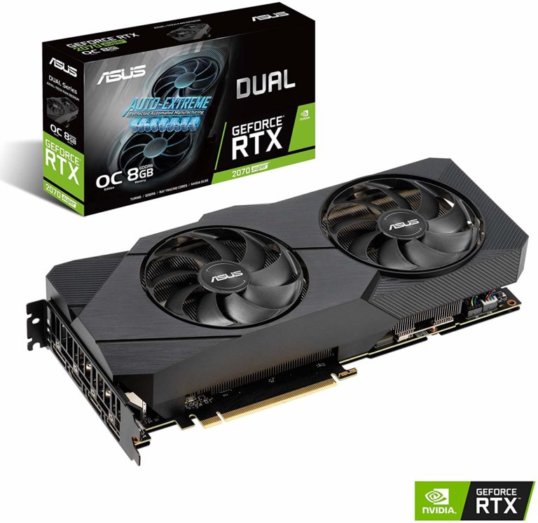 Tarjeta Gráfica Asus Dual GeForce RTX 2070 SUPER EVO OC Edition 8GB GDDR6