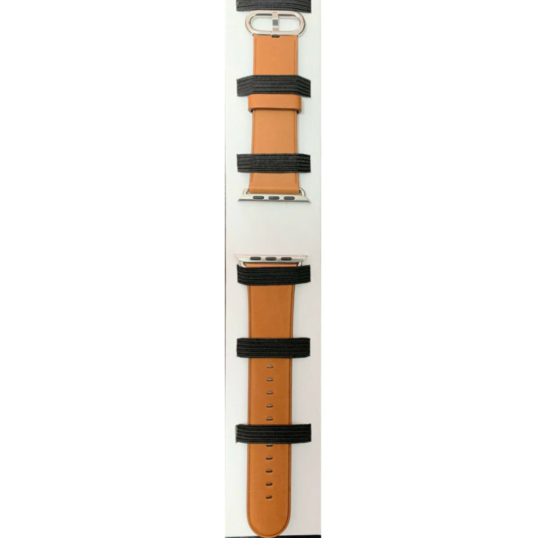 Correa clasica de Apple de piel marron para Apple Watch 42mm.