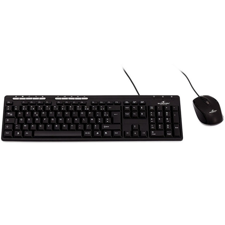 Bluestork BS-PACK-FIRST2/SP Negro Combo Ratón + Teclado español.
