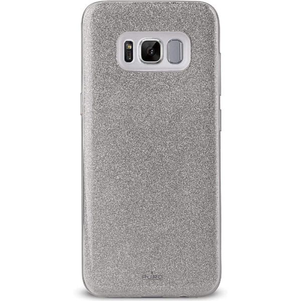 Carcasa Puro para Samsung Galaxy S8 Shine plata.