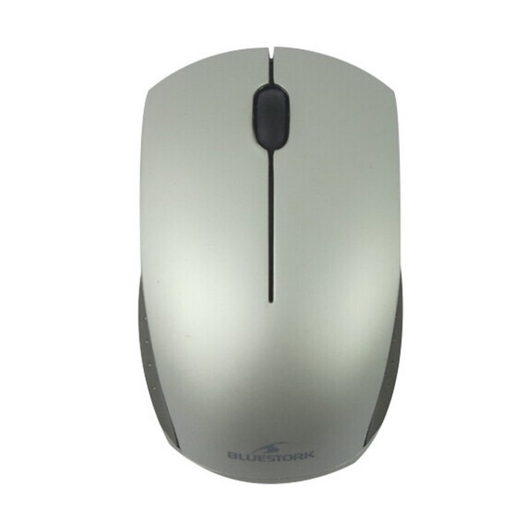 Bluestork Mini Ratón Bluetooth Wireless 1000DPI color gris-plateado
