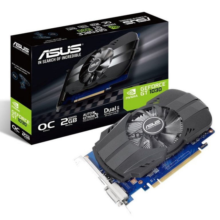 Tarjeta Gráfica ASUS GeForce GT 1030 OC 2GB GDDR5