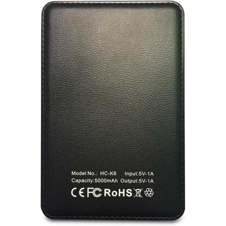 Power Bank Myway 5000mAh Cable Micro-USB, Adaptador iluminador Negro (NUEVO)