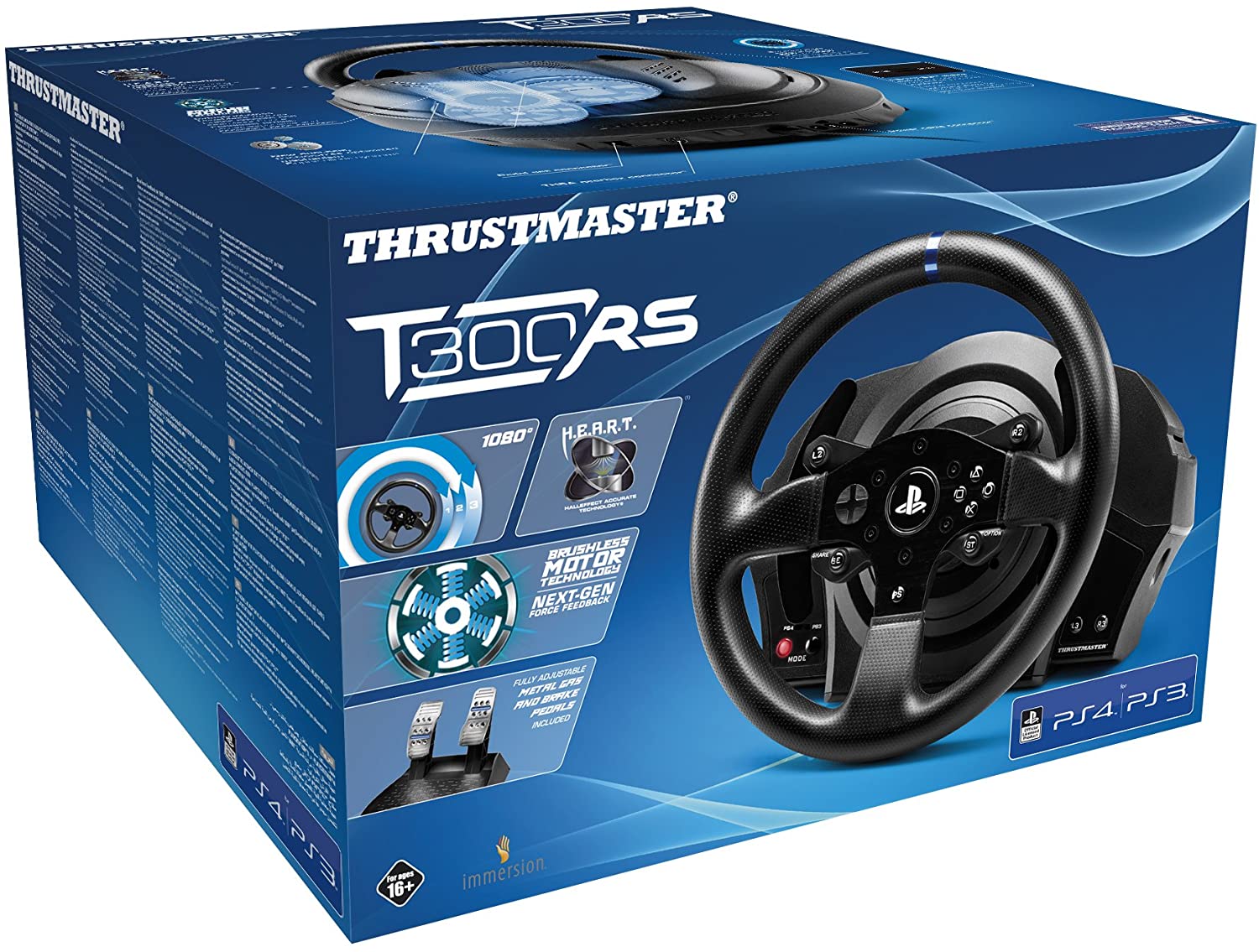 Volante Thrustmaster T300 RS Force Feedback PS3/PS4/PC con pedales