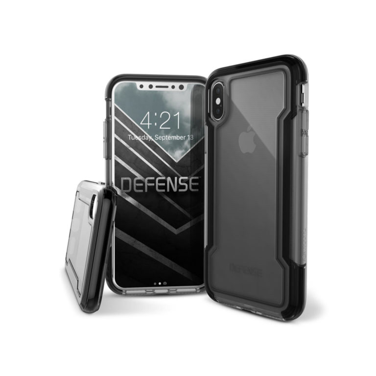 Carcasa Xdoria Defense Clear para Apple iPhone X negra