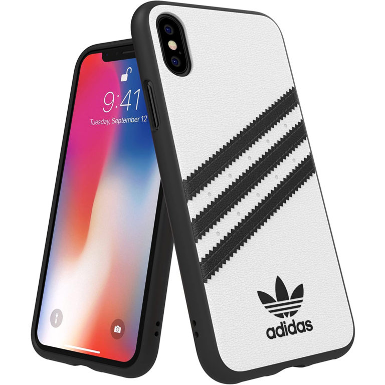 Funda Adidas 3 rayas Samba Apple iPhone Xs/X blanca/negra