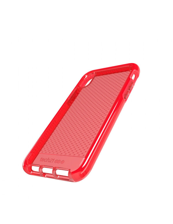 Funda Silicona Tech21 Evo Check roja transparente Apple iPhone X/Xs (sin abrir) - Imagen 5