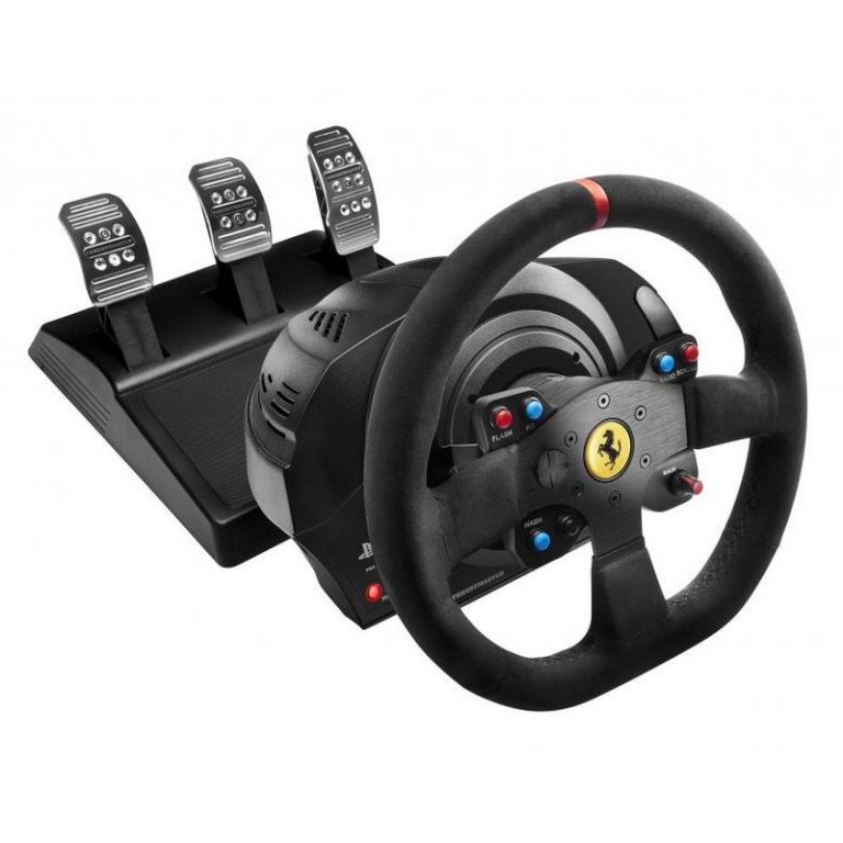 Volante Thrustmaster T300 Ferrari Integral Alcantara Edition PS4/PS3/PC con pedales