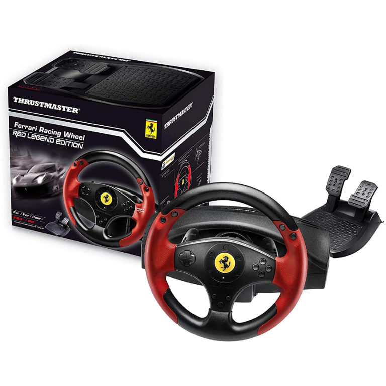 Volante Thrustmaster Ferrari Rojo Legend Edition PS3/PC con pedales