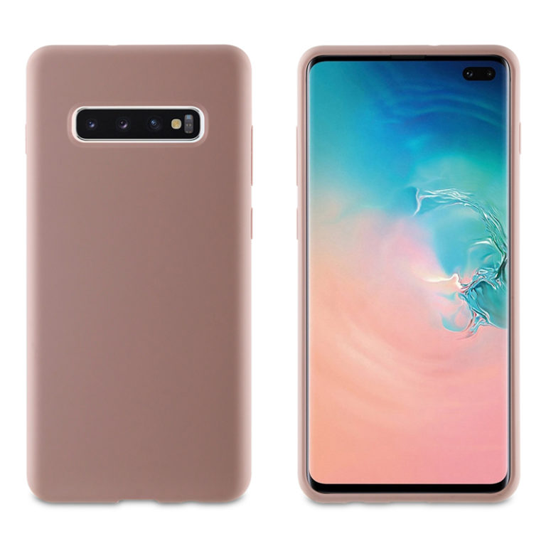 Funda de Silicona Muvit Liquid Edition Rosa para Samsung Galaxy S10 Plus