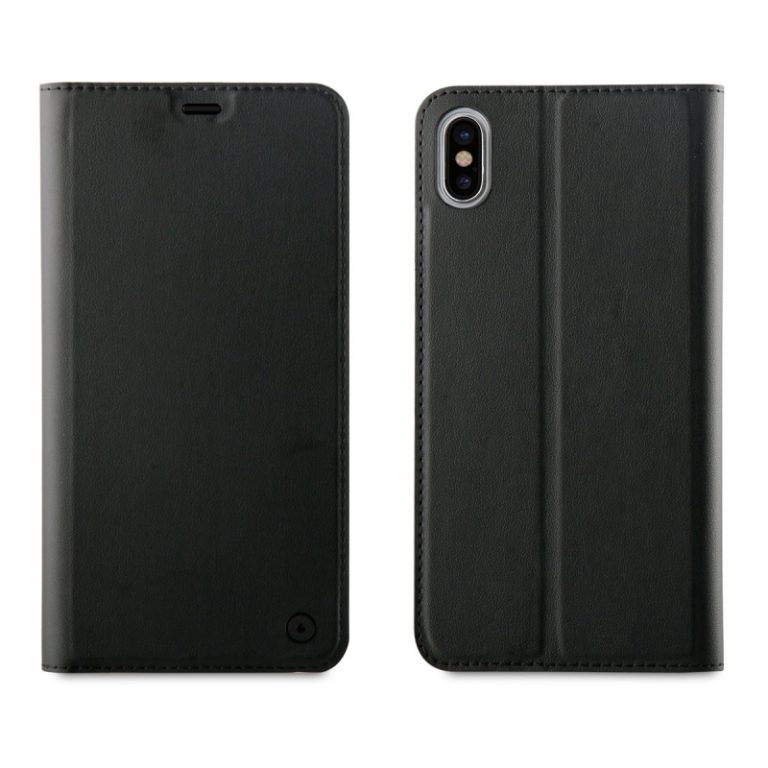 Funda Muvit Folio Apple iPhone XS Max función soporte negra (NUEVO)