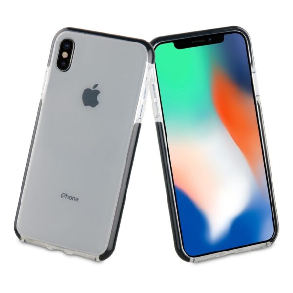 Funda Muvit Tiger Soft Apple iPhone XS Max shockproof 2m +borde negro (NUEVO) - Imagen 2