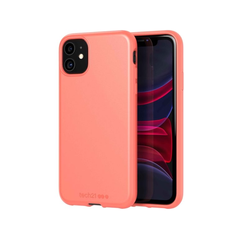 Carcasa Studio Tech21 para Apple iPhone 11 color naranja coral