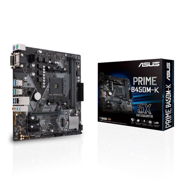 Placa base ASUS PRIME B450M-K mATX AM4 de AMD