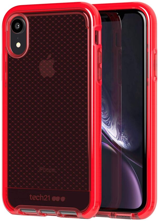 Carcasa Tech21 Evo Check Phone para Apple iPhone XR Roja - Imagen 3