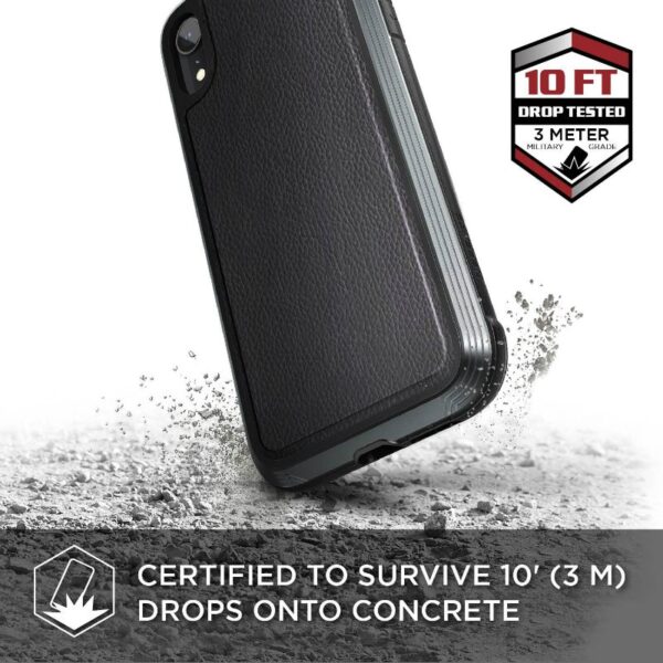 Funda X-Doria Defense Lux para Apple iPhone XR color negro - Imagen 3