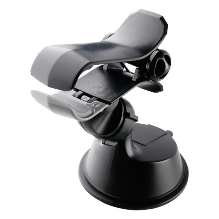 Soporte coche Muvit universal pinza salpicadero y parabrisas hasta 6,5'' negro
