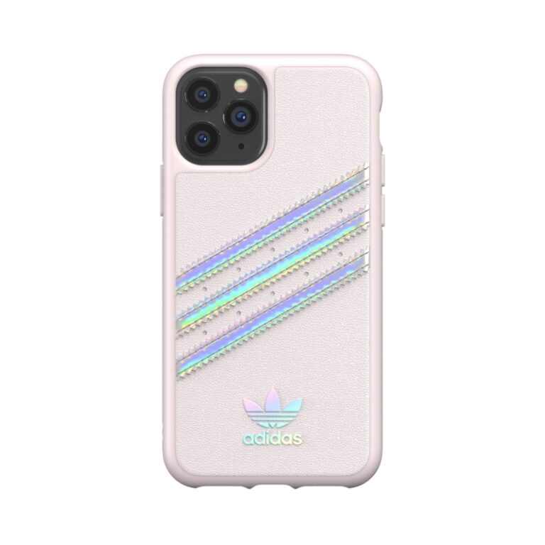 Carcasa Adidas 3 rayas Sambarose Apple iPhone 11 Pro rosa/holograma (NUEVO).