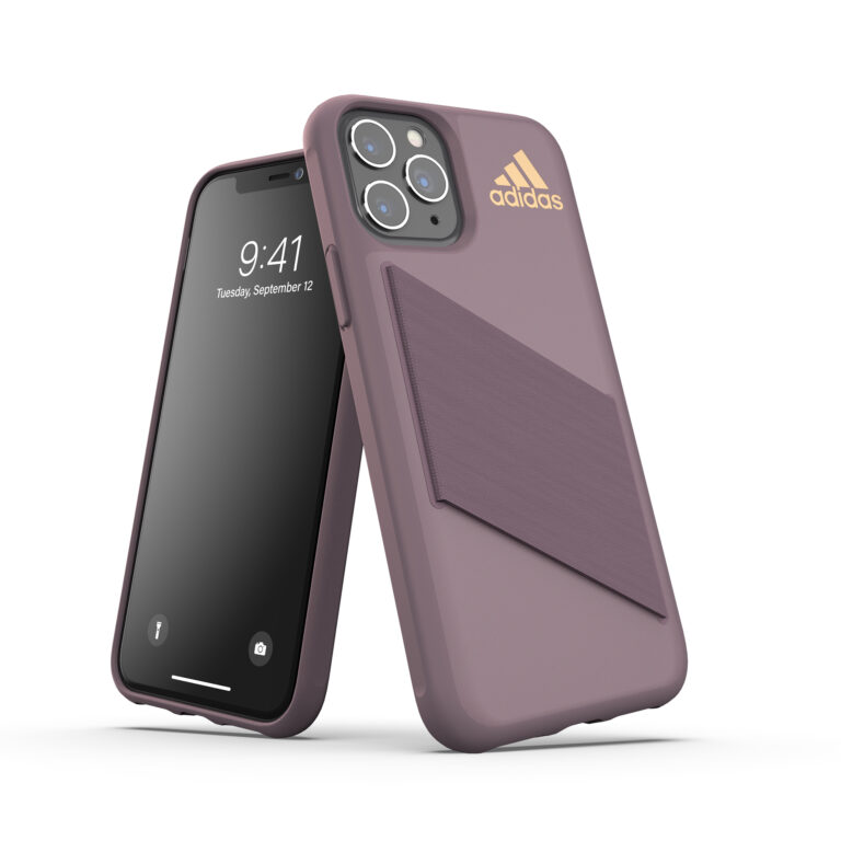 Carcasa Adidas Pocket Case SS20 para iPhone 11 color violeta/rosa metálico