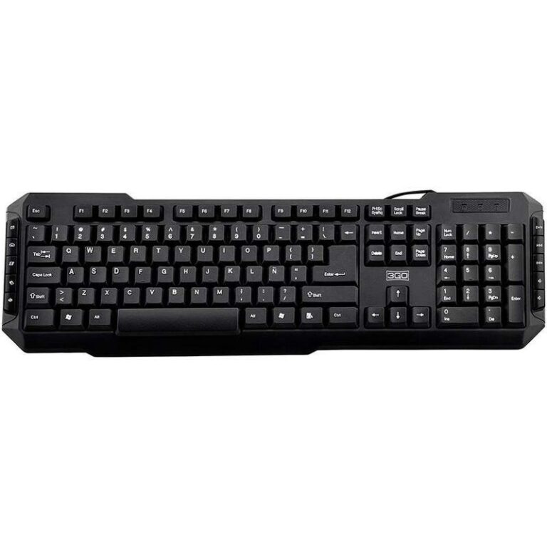 Teclado Multimedia 3Go Drile USB 2.0 Español (ñ) Negro