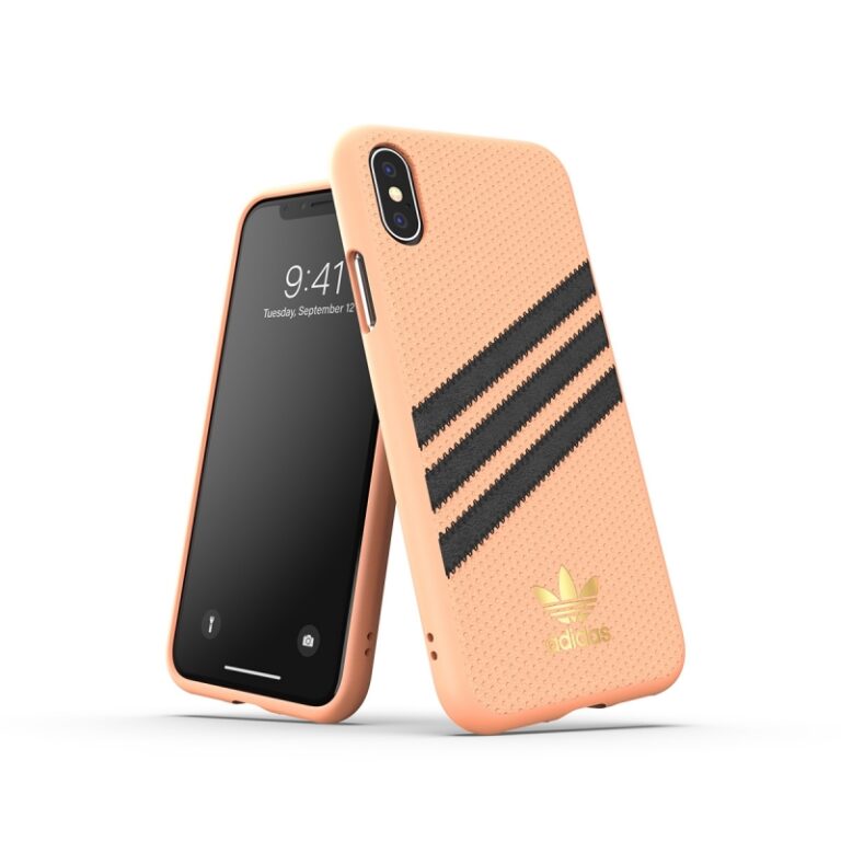 Funda Adidas 3 rayas Samba Apple iPhone X/Xs rosa (NUEVA)