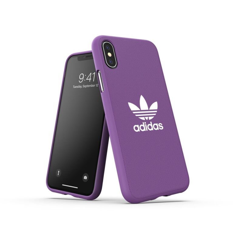 Carcasa Adidas Adicolor Apple Iphone Xs/X Lila (NUEVA)