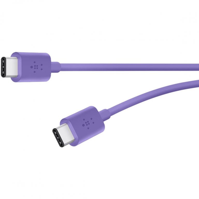 Cable Belkin F2CU043bt06-PUR de USB C 2.0 a USB-C púrpura
