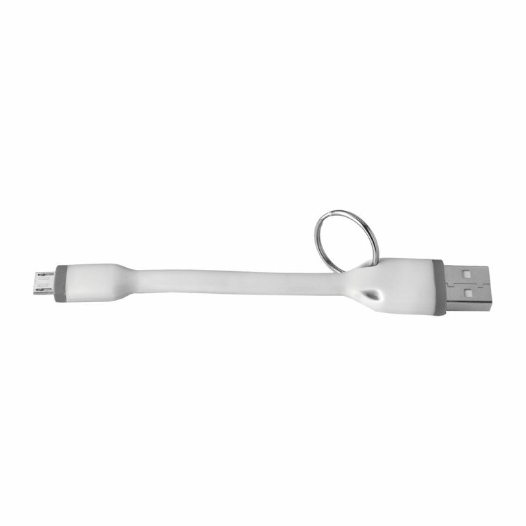 Cable Celly USB a MicroUSB 12cm blanco.
